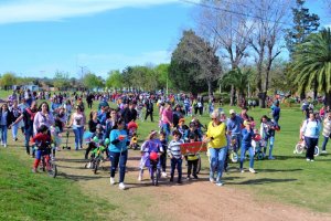 Masiva participación en la bicicleteada de primavera en Urdinarrain