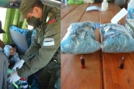 Gendarmes detectaron que un pasajero de un micro transportaba droga