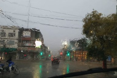 Llovieron unos 80 milimetros y sigue el alerta por tormentas para Gualeguaychú