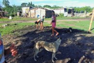 Vecinos del barrio Juan Pablo II limpiaron zonas comunes