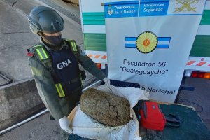 Viajaba en un ómnibus con 11 kilos de marihuana y fue detenido en Gualeguaychú