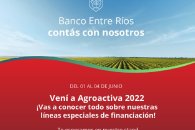 Banco Entre Ríos y de Santa Fe participarán en Agroactiva 2022
