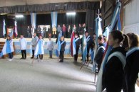 Sentido homenaje a Manuel Belgrano y promesa a la Bandera Nacional en Larroque