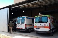 Personal del Hospital construyó un estacionamiento para ambulancias