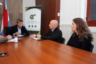 Trabajan en la agenda del Programa de Saneamiento del río Uruguay