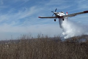 Con 13 medios aéreos buscan combatir los incendios en las islas