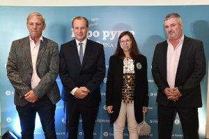 Bordet y empresarios participaron de la apertura del Expo Pyme de Banco Nación
