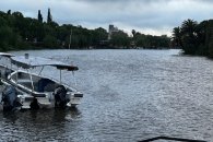 Por el viento este y la crecida del Uruguay, el río Gualeguaychú superó los 3 metros