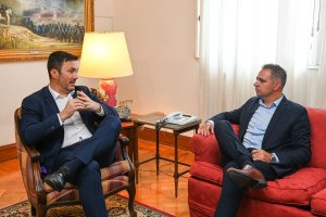 Davico y el ministro Luis Petri analizaron la situación del Ejército y la Gendarmería