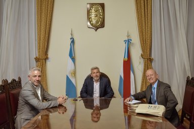 Frigerio y el presidente de CARU buscan potenciar la navegación en el río Uruguay