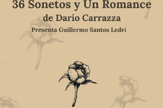 El próximo viernes, Darío Carrazza presentará su libro de sonetos