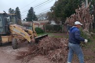 Concretan la limpieza de banquinas en Urquiza al Oeste