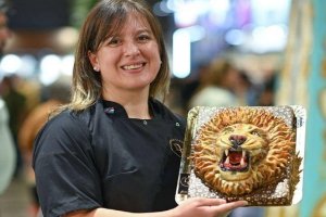 Una repostera de Gualeguaychú le regaló a Susana una torta muy especial