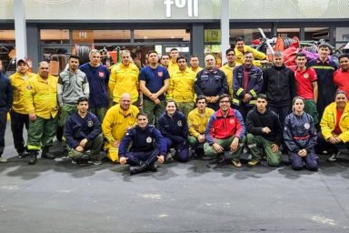 34 brigadistas entrerrianos viajan a Córdoba para combatir incendios