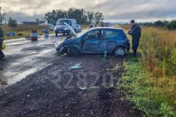 Dos personas resultaron heridas en un choque en Ruta 20