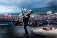 Ricardo Mollo frenó su show para pedir que terminen los incendios en Entre Ríos