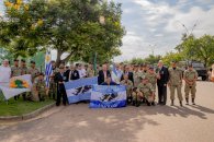 Héroes de Malvinas participaron de una fiesta patria en Uruguay